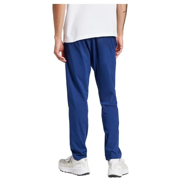 Adidas Essentials Small Logo Single Jersey JF1108 Mavi Erkek Eşofman Altı - Görsel 7