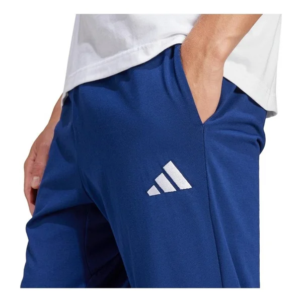Adidas Essentials Small Logo Single Jersey JF1108 Mavi Erkek Eşofman Altı - Görsel 10