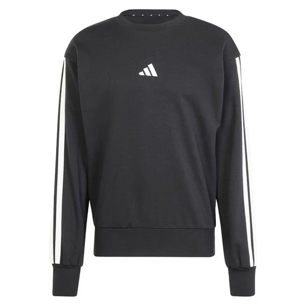 Adidas Essentials 3-Stripes French Terry JE6372 Siyah Erkek Sweatshirt - Görsel 6