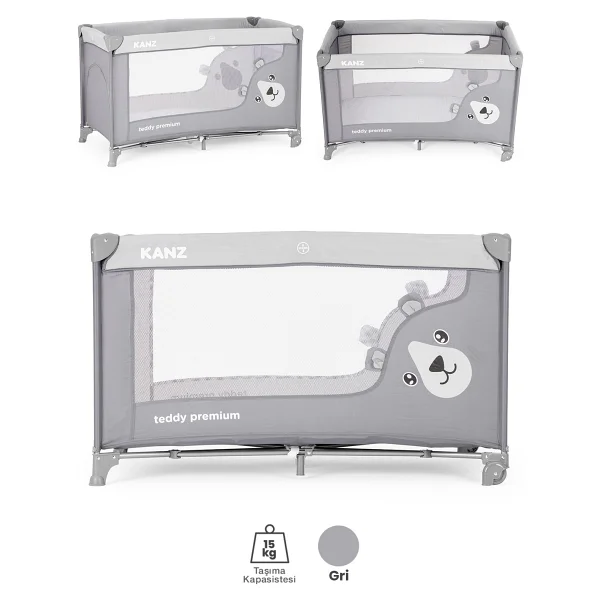 Kanz Teddy Premium 60x120 cm Oyun Parkı ve Park Yatak - Görsel 4