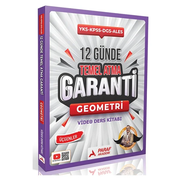 Paraf Akademi Yks Kpss Dgs Ales Bıyıklı Matematik Geometri 12 Günde Temel Atma Garanti Video Ders Kitabı - Selim Yüksel Paraf Akademi Yayınları - Görsel 2