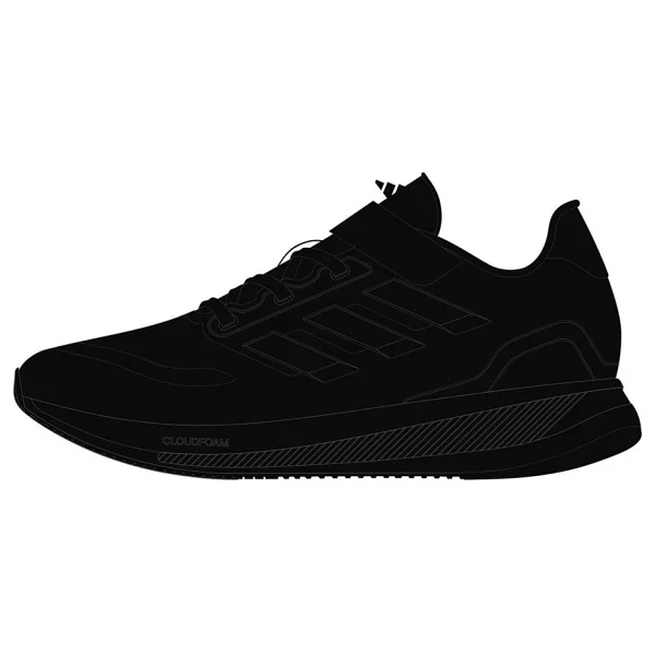 Adidas Runfalcon 5 EL IE8573 Siyah Çocuk Koşu Ayakkabısı - Görsel 6