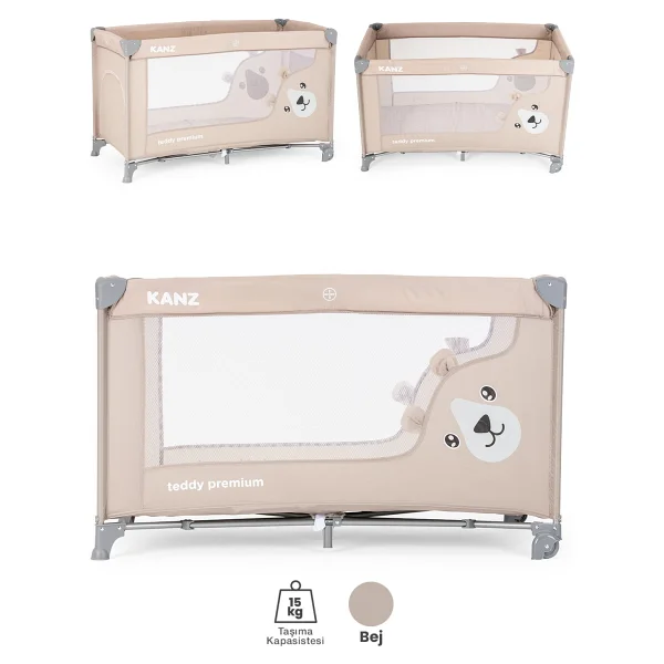 Kanz Teddy Premium 60x120 cm Oyun Parkı ve Park Yatak - Görsel 5
