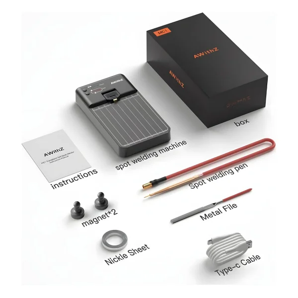 Awithz Mc1 4000MAH Dahili Bataryalı Hassas Pil Punta Kaynak Makinesi (Iphone/silindirik Batarya Onarımı Için) - Görsel 3