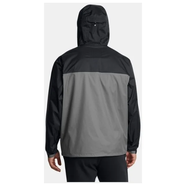 Under Armour Cloudstrike Colorblock 1381880-308 Kapüşonlu Yeşil Erkek Yağmurluk - Görsel 7