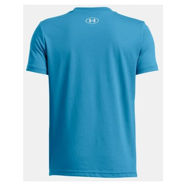 Under Armour Logo Wordmark 1389963 Kısa Kollu Bisiklet Yaka Çocuk Tişört - Görsel 2