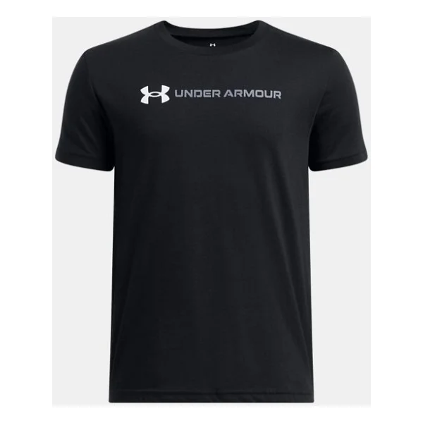 Under Armour Logo Wordmark 1389963 Kısa Kollu Bisiklet Yaka Çocuk Tişört - Görsel 5