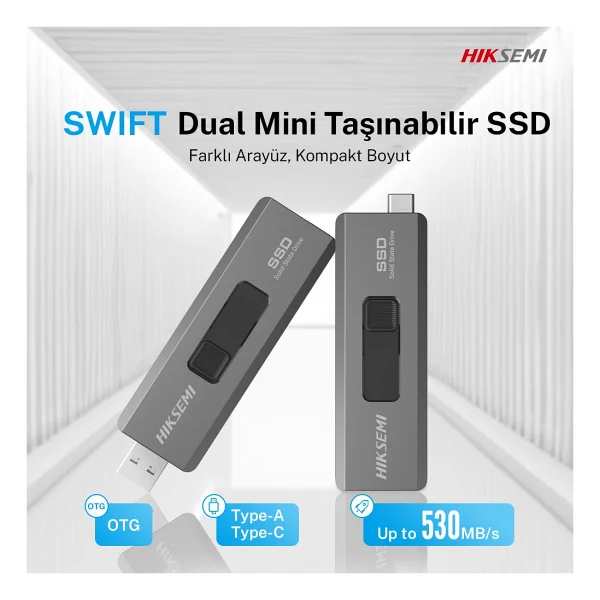Hiksemi Swift S309C HS-USB-SWIFT USB 3.2 2 TB Taşınabilir SSD - Görsel 5