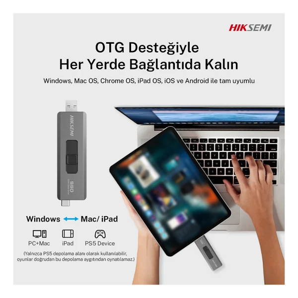 Hiksemi Swift S309C HS-USB-SWIFT USB 3.2 2 TB Taşınabilir SSD - Görsel 6
