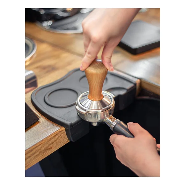 Caffe Rino Mat Siyah Kaymaz Silikon Tamper Matı - Görsel 4