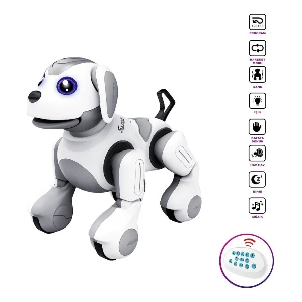Vardem G52 Uzaktan Kumandalı Full Fonksiyon Şarjlı İnteraktif Akıllı Robot Köpek - Görsel 2
