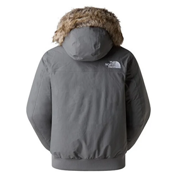 The North Face Mcmurdo NF0A5GD90UZ1 Kapüşonlu Su Geçirmez Gri Erkek Bomber Mont - Görsel 2