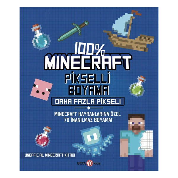 %100 Minecraft Pikselli Boyama - Daha Fazla Piksel - Kolektif - Görsel 4