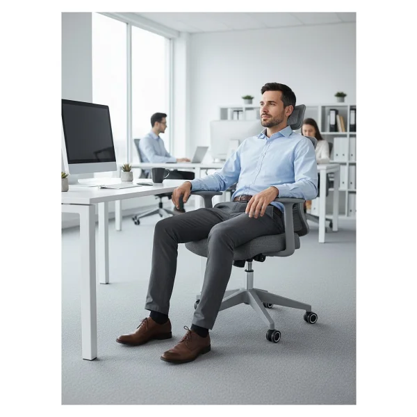 Zeon Büro Comfort Mood Gray Çalışma Koltuğu - Görsel 5
