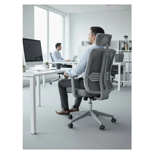 Zeon Büro Comfort Mood Gray Çalışma Koltuğu - Görsel 6