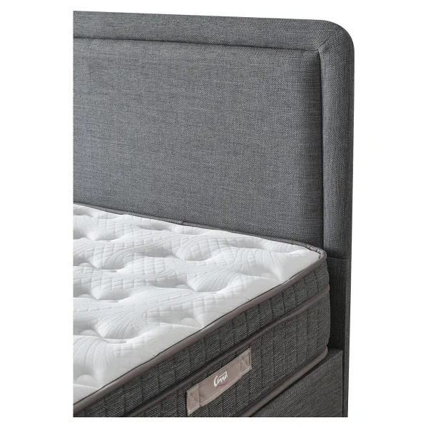 Cennet Yatak Melisa Tek Kişilik Sandıklı ve Pratik Baza Başlık 2'li Set - Gri - 90 x 190 cm - Görsel 10