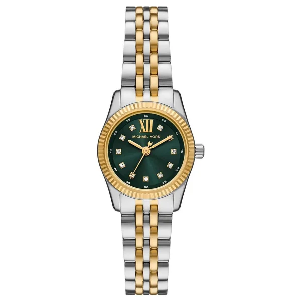 Michael Kors Lexington MK4986 Gümüş-Yeşil Kadın Kol Saati - Görsel 4
