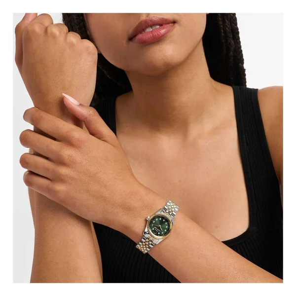 Michael Kors Lexington MK4986 Gümüş-Yeşil Kadın Kol Saati - Görsel 7