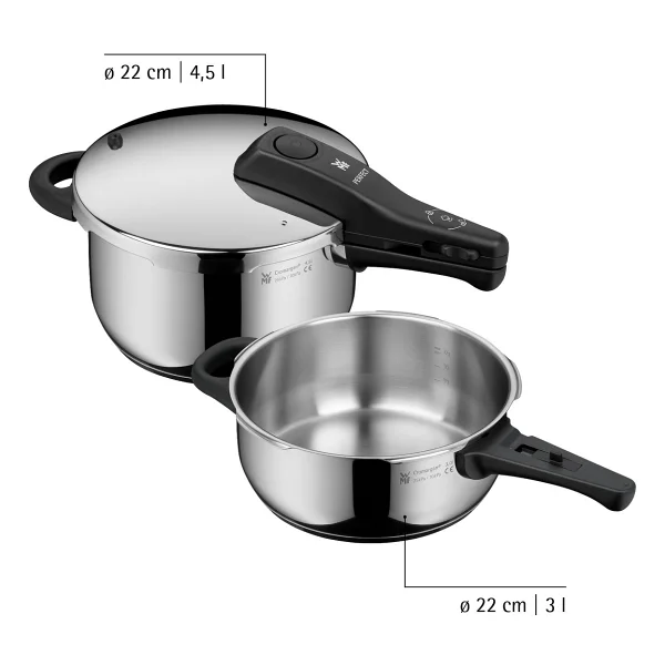 WMF Perfect 4.5 lt + 3 lt Düdüklü Tencere - Görsel 2