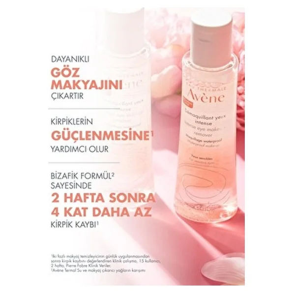 Avene Demaquillant Yeux Intense Çift Fazlı 125 ml Göz Makyaj Temizleme Suyu - Görsel 4