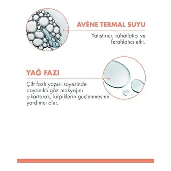 Avene Demaquillant Yeux Intense Çift Fazlı 125 ml Göz Makyaj Temizleme Suyu - Görsel 5