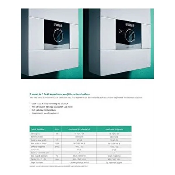Vaillant Ved-Pro 21/7 Trifaze Şofben - Görsel 5