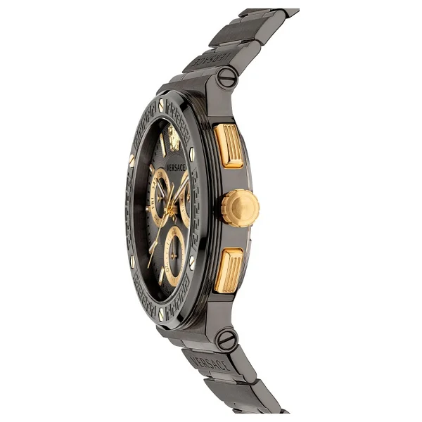 Versace Greca Logo Chrono VRSCVEZ900 Çelik Kordon Erkek Kol Saati - Görsel 2