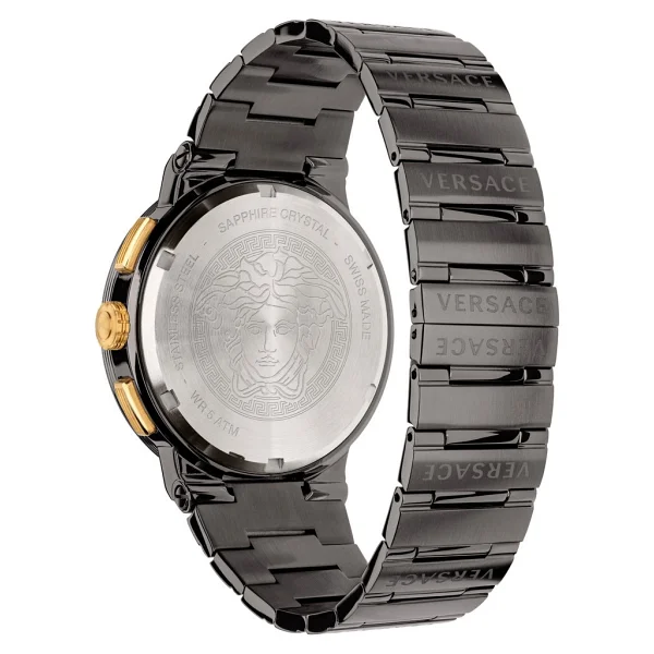 Versace Greca Logo Chrono VRSCVEZ900 Çelik Kordon Erkek Kol Saati - Görsel 3