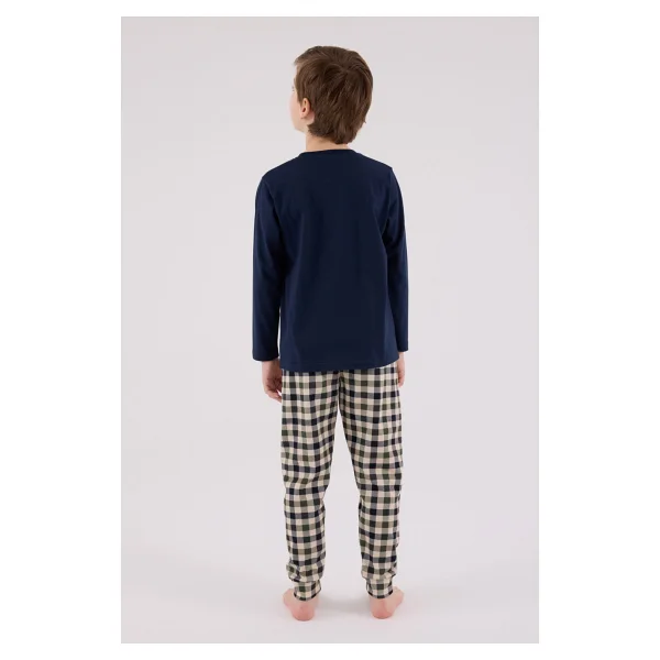 Arnetta Erkek Çocuk Lacivert Pijama Takımı - 3 - 4 Yaş - Görsel 5