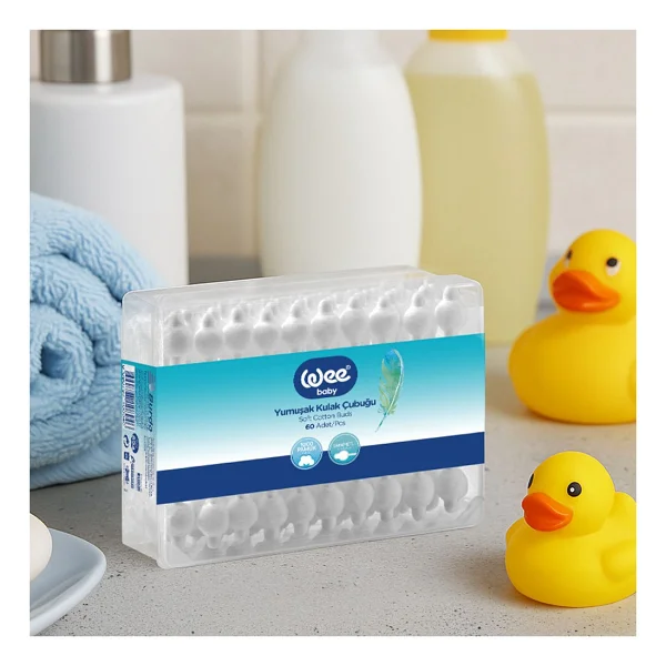 Wee Baby Emniyetli Kulak Çubuğu 60 Lı Pk (WEE-894) (3 Lü Set) - Görsel 3