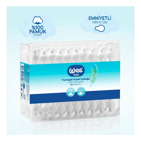 Wee Baby Emniyetli Kulak Çubuğu 60 Lı Pk (WEE-894) (3 Lü Set) - Görsel 4