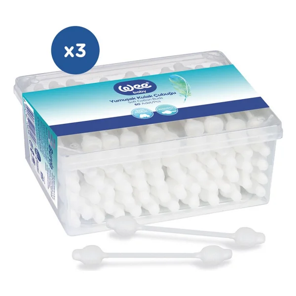 Wee Baby Emniyetli Kulak Çubuğu 60 Lı Pk (WEE-894) (3 Lü Set) - Görsel 5