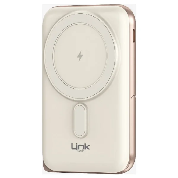 LinkTech WP24 Strong Krem 10000 mAh Hızlı Şarj Powerbank - Görsel 3