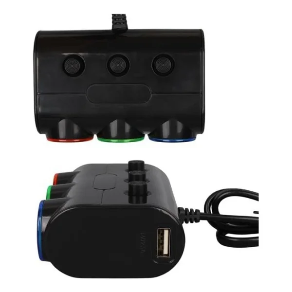 Olesson 1523 12-24V Çift Usb Girişli 120W 80Cm Kablolu 3'Lü Araç Çakmak Çoklayıcı - Görsel 5