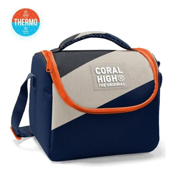 Coral High 22793 Renkli Çizgili Termoslu Beslenme Çantası - Görsel 7