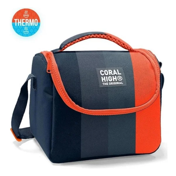 Coral High 11798 Renkli Çizgili Termoslu Beslenme Çantası - Görsel 7