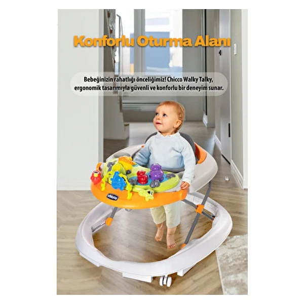 Chicco Walky Talky Sarı Yürüteç - Görsel 4