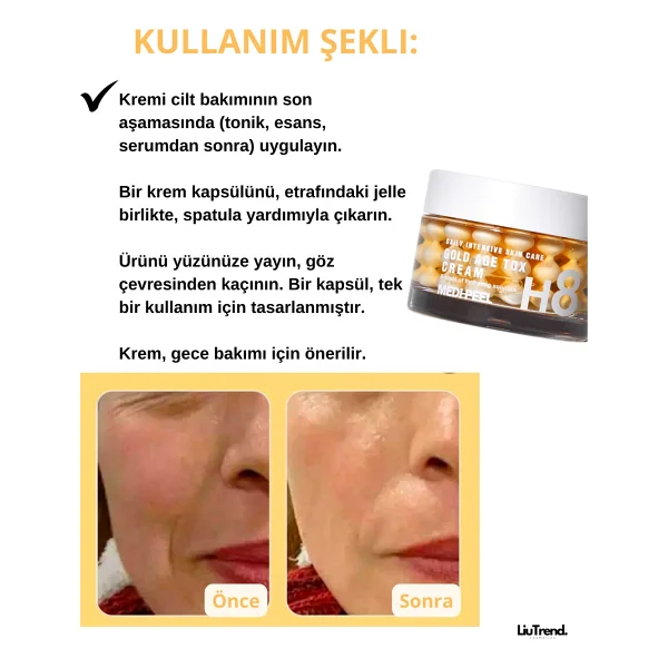 MEDIPEEL Gold Age Tox Parlaklık ve Esneklik Kazandıran 50 ml Yaşlanma Karşıtı Krem - Görsel 5