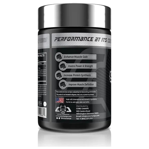 Core Champs Super Drol Choline Dmae , Acety L-Carnitine , Ajuga Turkesteron 60 Caps - By Kai Greene - Görsel 3