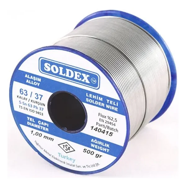 Soldex 63/37 200 gr 1 mm Lehim Teli - Görsel 2