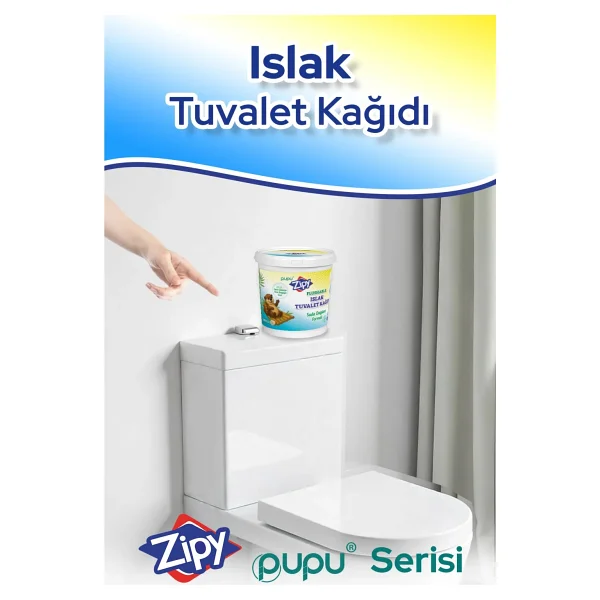 4 Katlı Yedek Suda Dağılan Formül Ultra Yumuşak 500 Adet Islak Tuvalet Kağıdı - Görsel 8