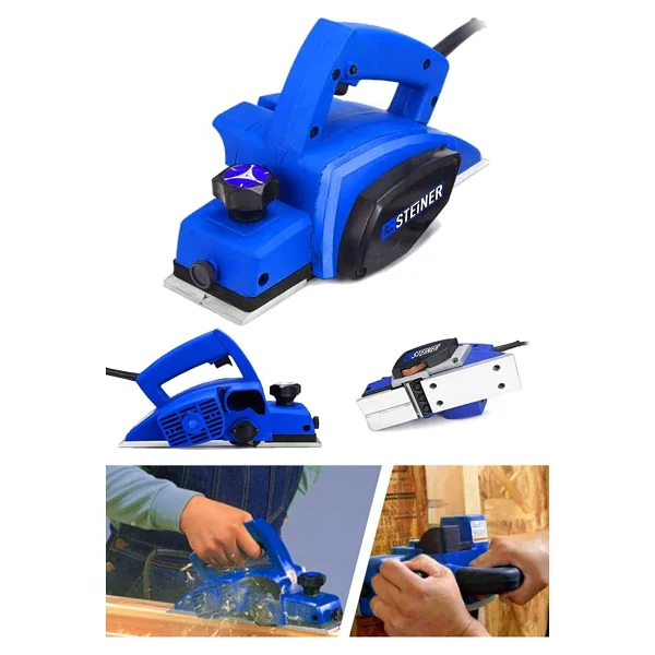 Steiner Alman 4000 Watt Bakır Sargılı Metal Şanzıman Çift Bıçaklı Planya Rende Makinesi - ST0518R215 - Görsel 3