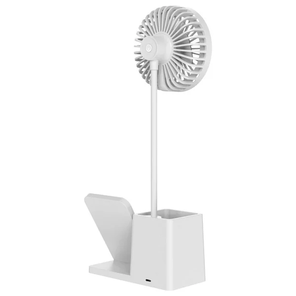 S-link SL-M9055 Kablosuz Şarj Cihazlı Fanlı Kalemlikli Masa Lambası - Görsel 2