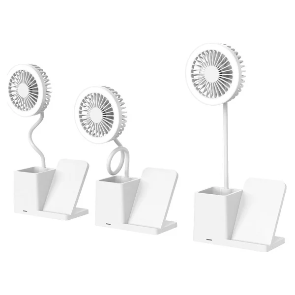 S-link SL-M9055 Kablosuz Şarj Cihazlı Fanlı Kalemlikli Masa Lambası - Görsel 3