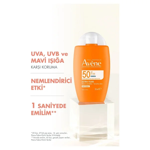 Avene Güneş & Güneş Sonrası Bakım Seti (Ultra Fluid Spf 50 Invisible 50 ml + After Sun Losyon 200 Ml) - Görsel 3