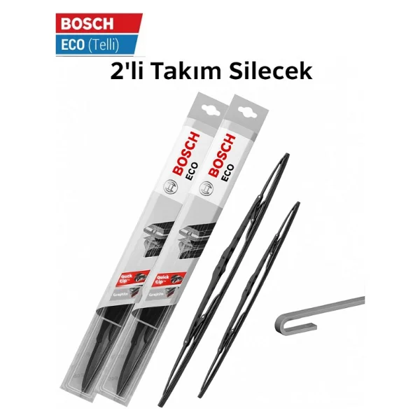Kia Ceed 2015 Model Ön Silecek Takımı Bosch Eco Telli - Görsel 2