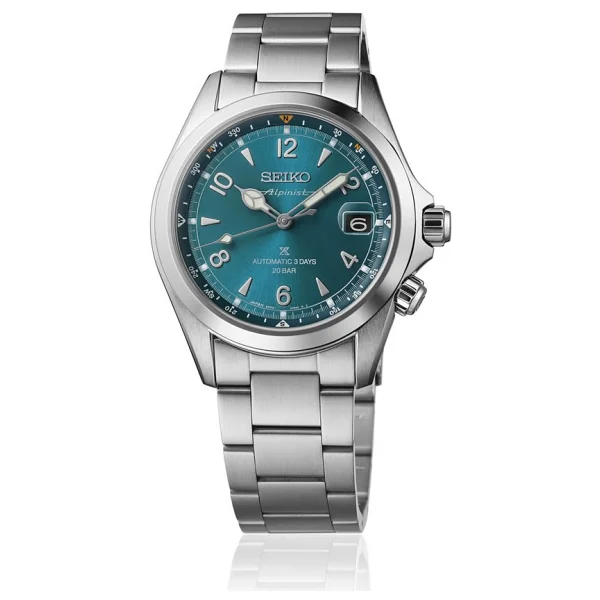 Seiko Prospex Alpinist Mechanical SPB503 Çelik Kordon Mavi Erkek Kol Saati - Görsel 4