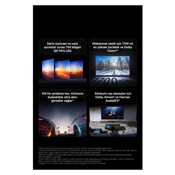Xiaomi S Pro 4K Ultra HD 75" 190 Ekran Uydu Alıcılı Google Smart Mini LED TV - Görsel 4