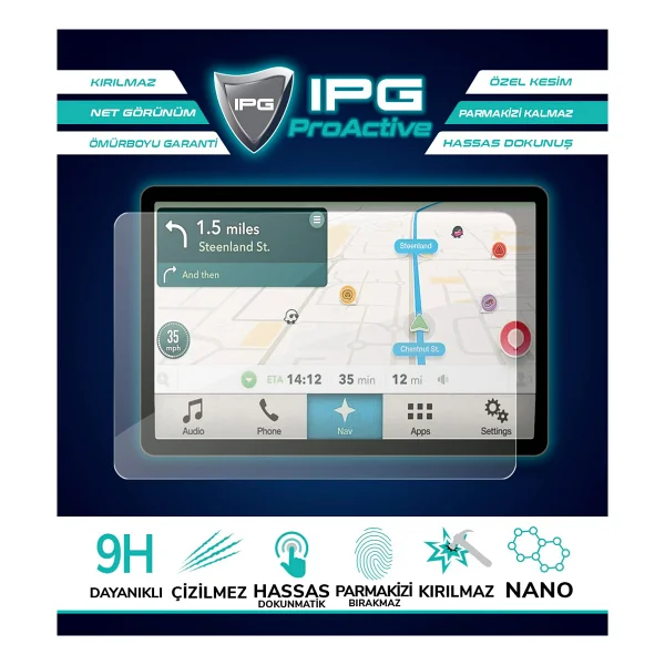 IPG Philips 5500/4400 / 3300/3200 Serisi Espresso Makinesi Ekranı Proactive Ekran Koruyucu - Şeffaf - Görsel 3