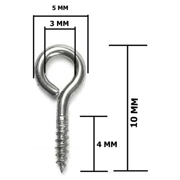 Tahtakale Toptancı Metal Takı ve Obje Halkası Vidalı 1 cm (1000 Adet) Altın - Görsel 4